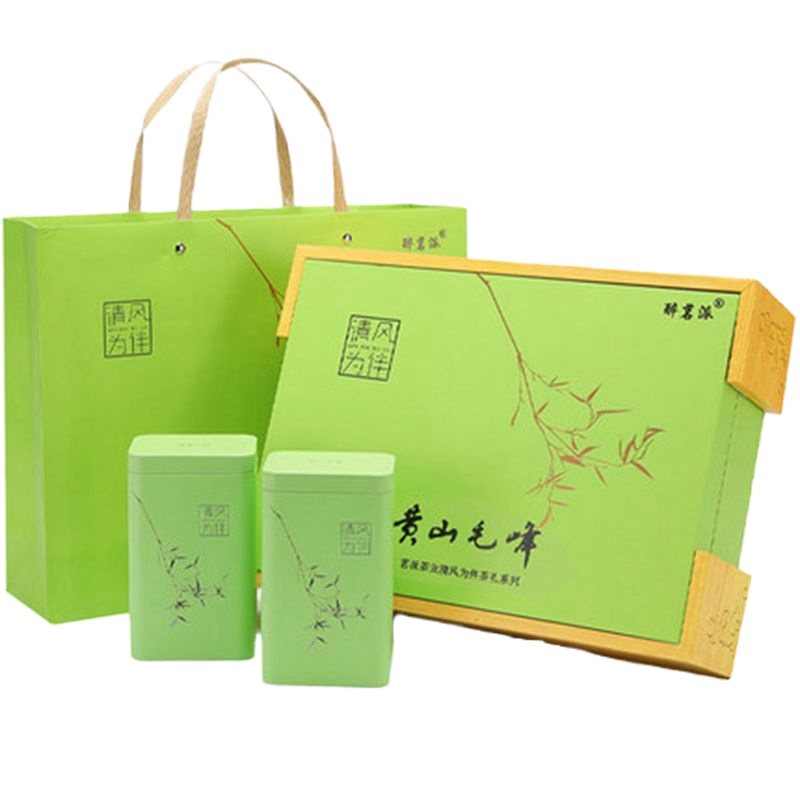 醉茗派绿茶明前黄山毛峰礼盒200g春茶手工高山2020新茶高档礼品茶