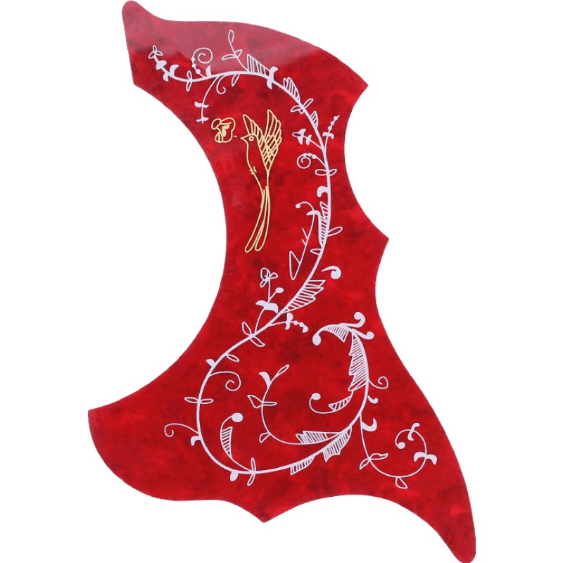 沃森乐器 民谣 电箱木吉他护板 蜂鸟护板黑红可选 乐器配件