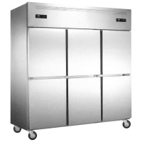 迈玮MW 六门双温冰柜 商用冰柜立式双门冰箱冰柜商用 冷冻冷藏保鲜厨房展示柜