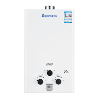伸手乐JSQ16-8(T)燃气热水器家用即热式强排天然气8升/L(不包 安装,需要安装见详情)