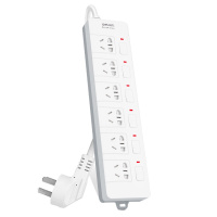 得力 6位组合孔3米 防触电 分控开关插座/插排/插线板(QH)