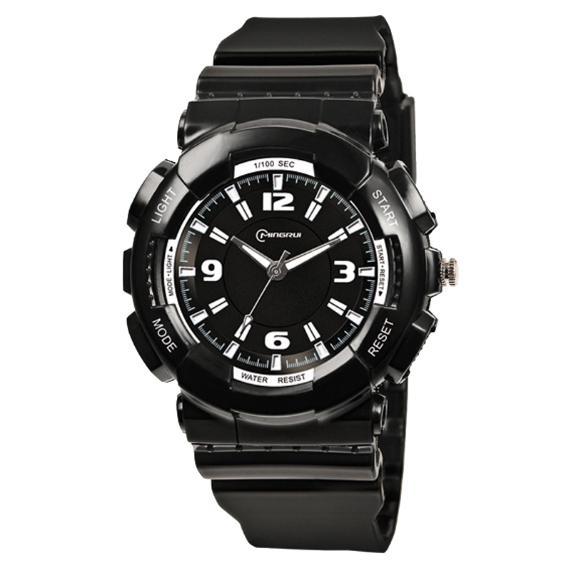 名瑞手表新品 指针式学生时尚石英表 女生防水考试电子手表夜光男运动表8852