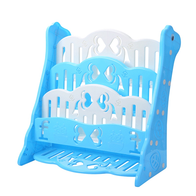 婴蓓 爱心儿童书架 宝宝幼儿园卡通绘本书架玩具储物架