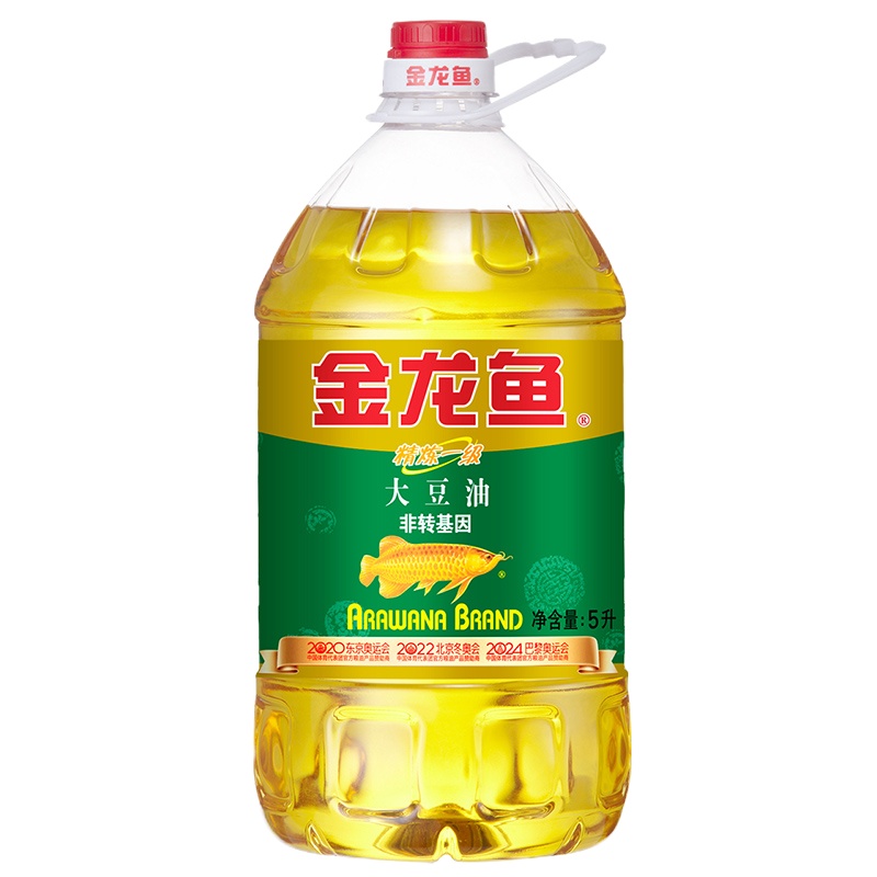 金龙鱼 非转精炼一级大豆油5L