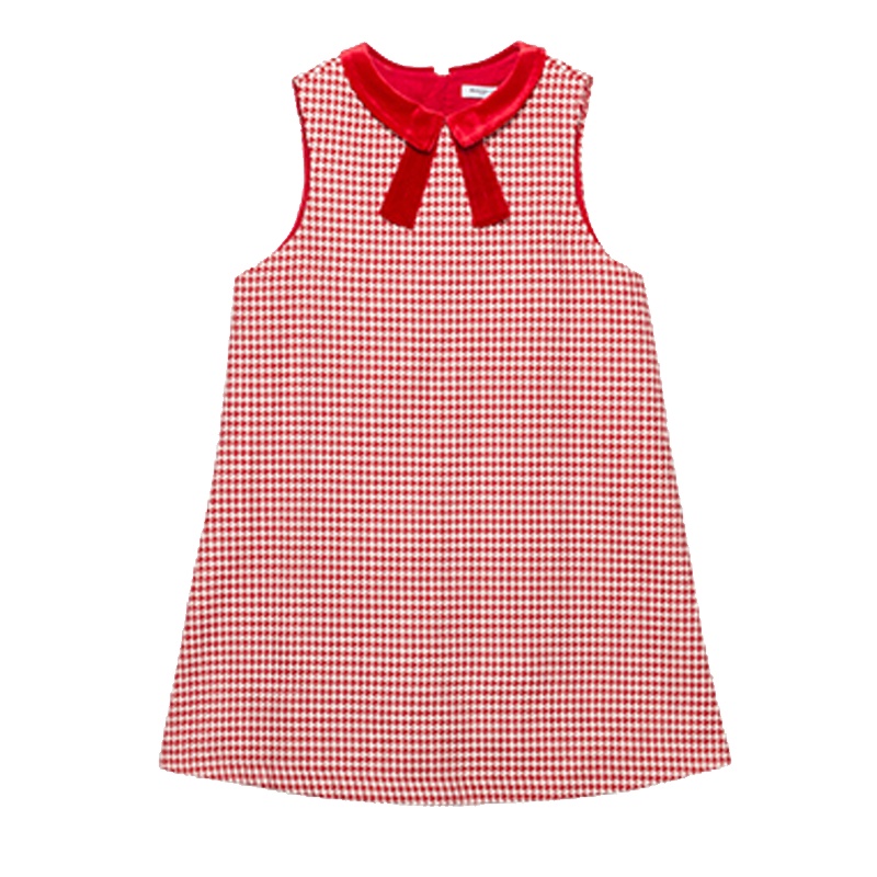 [店铺发货]巴拉巴拉童装2020年春季新品女大童经典千鸟格时尚连衣裙