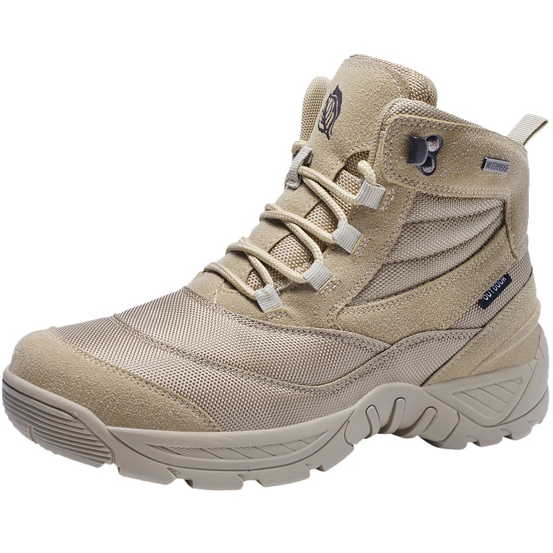 YIBULUOTUO新款秋冬季超火百搭男士防滑耐磨户外旅游登山鞋高帮运动休闲鞋