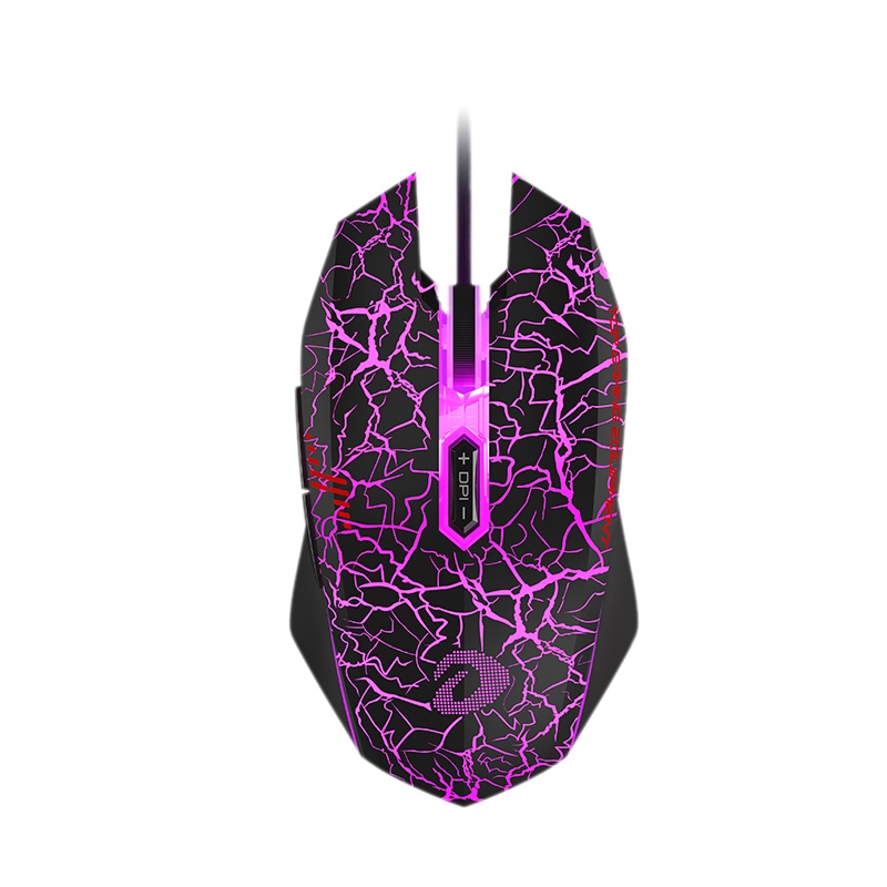 达尔优牧马人LM125静音无声1代游戏鼠标有线USB笔记本台式电脑家用办公吃鸡绝地求生/英雄联盟电竞静音鼠标LOL/CF