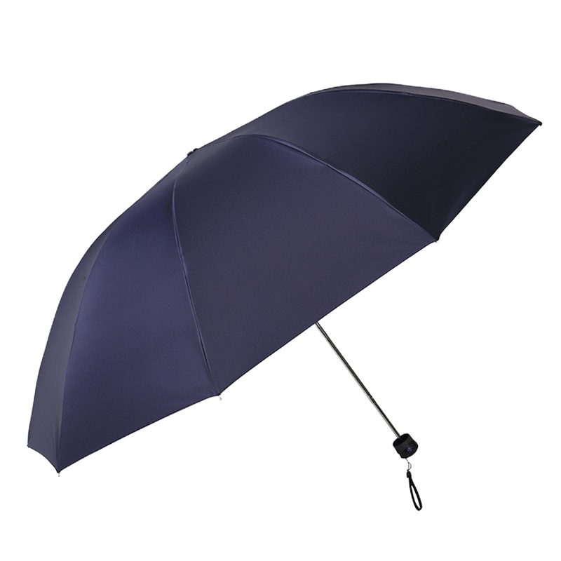 天堂伞三折加大61cm*10骨黑胶晴雨伞防晒男女通用商务大伞太阳伞