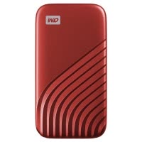 西部数据(WD) 1TB Type-C 移动固态硬盘(PSSD)My Passport随行SSD版 星火红 1T