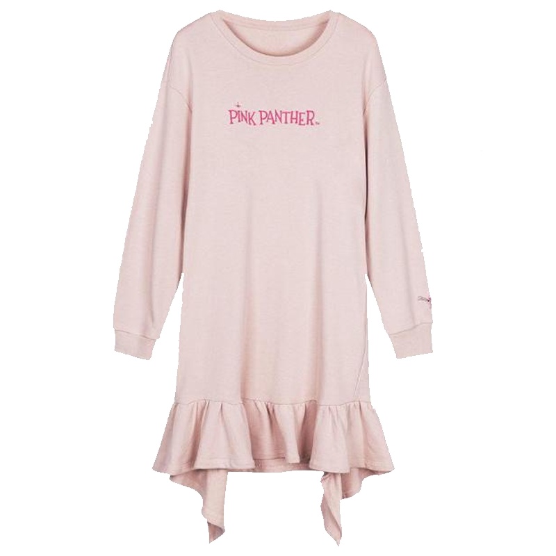 拉·贝缇韩版甜美学院风显瘦气质中长款鱼尾卫衣连衣裙女60300564