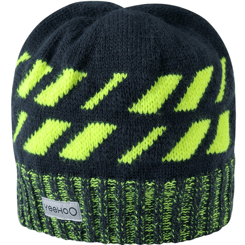 英氏婴儿帽子男女宝宝毛织印花套头帽休闲圆帽YRPHJ30090A01 2020新款秋装