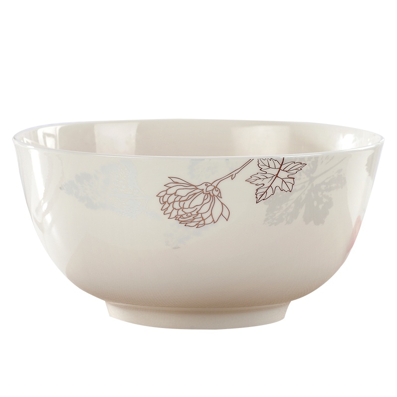 Remec 岁月留香8英寸大汤碗1个装描金唐山骨瓷 面碗