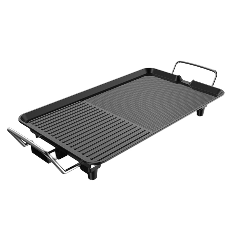 电烧烤炉家用烤肉机电烤盘涮烤韩式多功能室内火锅一体锅烤鱼 [热卖推荐]大号豪华款适用3-6人送10件套+60张油纸