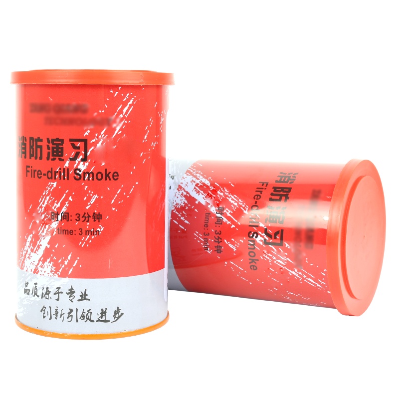 消防演习器材舞台效果演习烟雾器户外表演道具防爆金属罐3分钟黑色车用维修工具