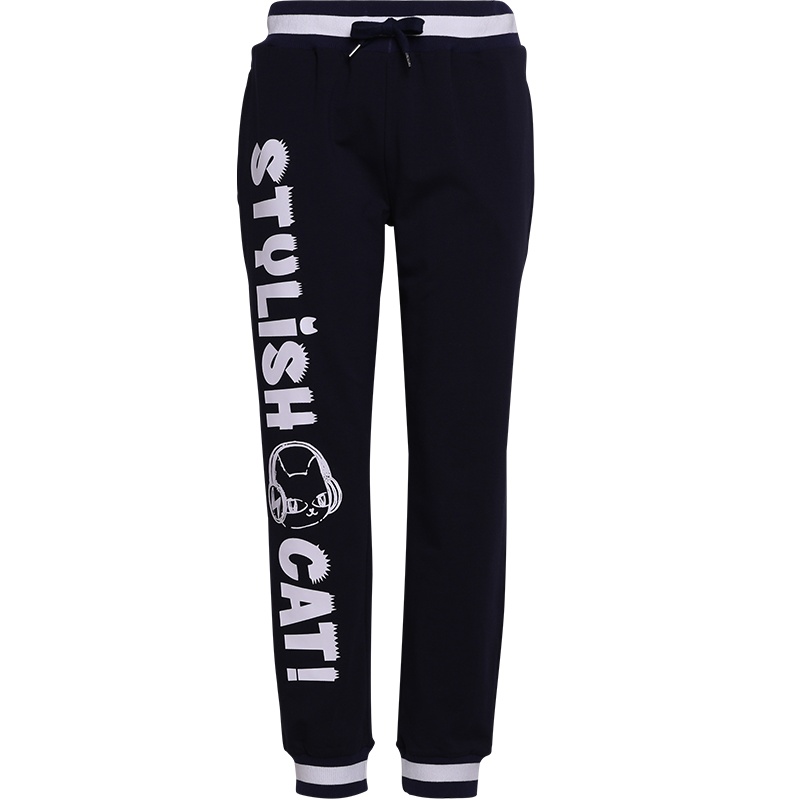 a02新款2020时尚字母印花显瘦春季运动裤休闲裤女DTV1A0691PN