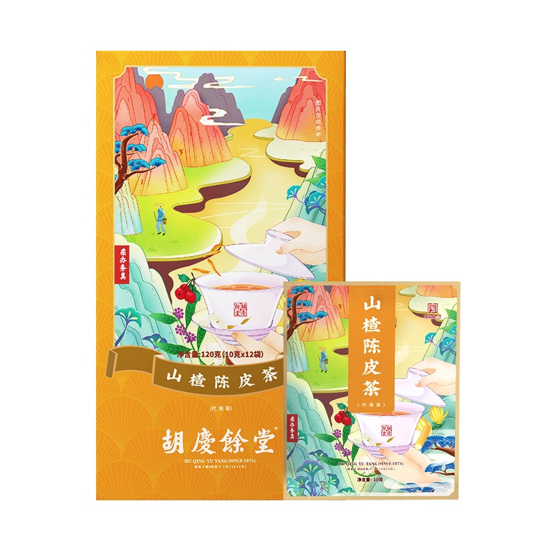 胡慶餘堂 山楂陈皮茶120克(10克*12袋)盒装