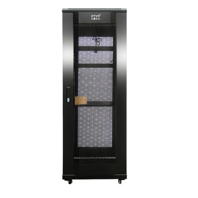 大唐卫士 T3-6632 网络机柜32U 19英寸标准加厚机柜1.6米高 前后网孔门监控弱电交换机机柜