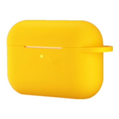 适用苹果airpods pro夜光保护套airpods 3代 液态硅胶软套蓝牙耳机超薄防摔保护壳 夜光黄色