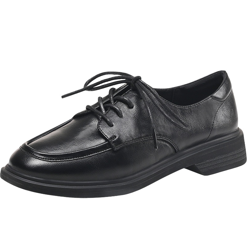 公猴小皮鞋女英伦风2021新款春季韩版休闲平底复古jk日系百搭单鞋