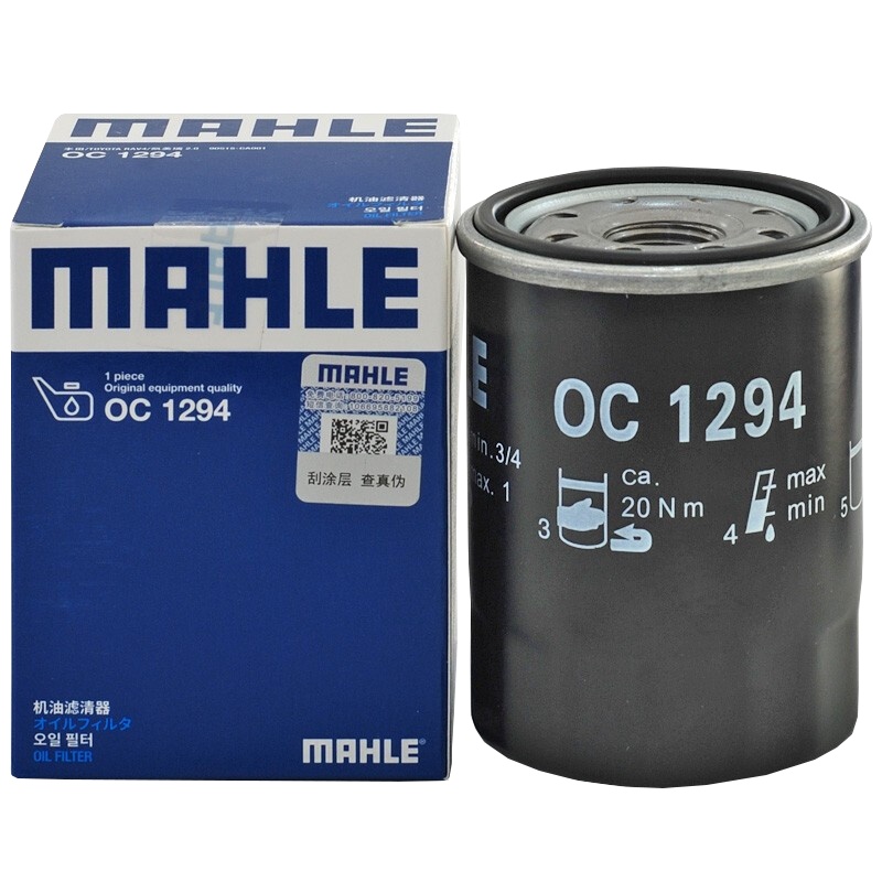 马勒(MAHLE)机滤OC1294适配RVA4/凯美瑞/普瑞维亚/埃尔法/雷克萨斯ES/博瑞GC9/博越