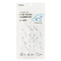 名创优品 (miniso)三丽鸥10片装平面一次性口罩三层冬防尘防风防寒[成人款]