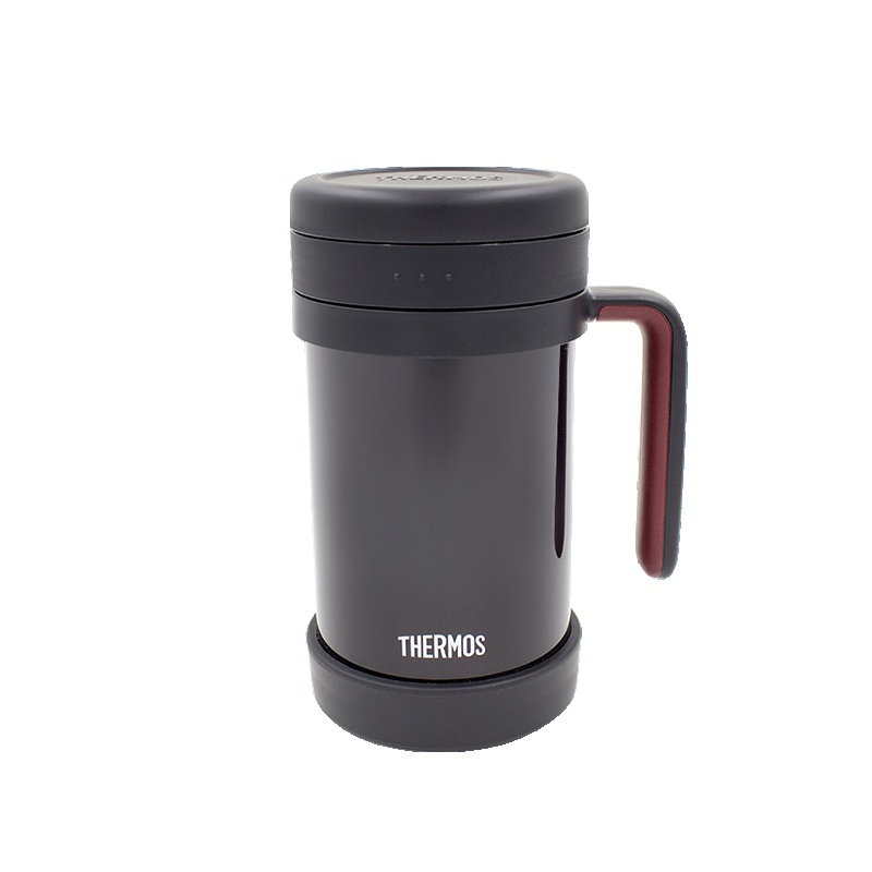 膳魔师(THERMOS)保温杯TCMF-500亮黑色500ML带茶漏泡茶杯膳魔師(304不锈钢保温杯/水杯/便携保温杯/