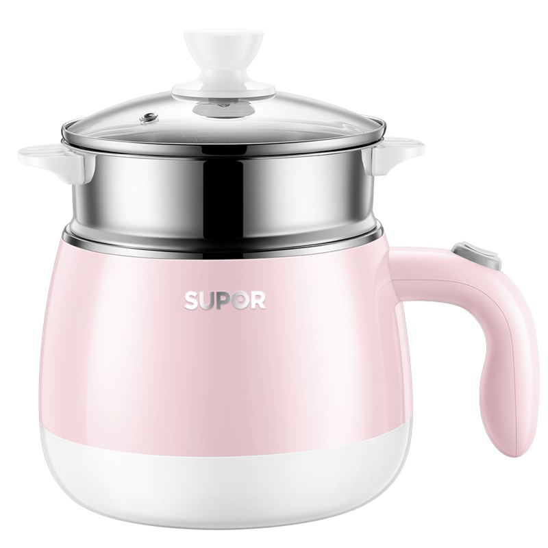 苏泊尔(SUPOR)电煮锅宿舍寝室小电锅迷你学生家用多功能煮泡面神器电热火锅小容量1-2人ZN15YK860A(配蒸格)