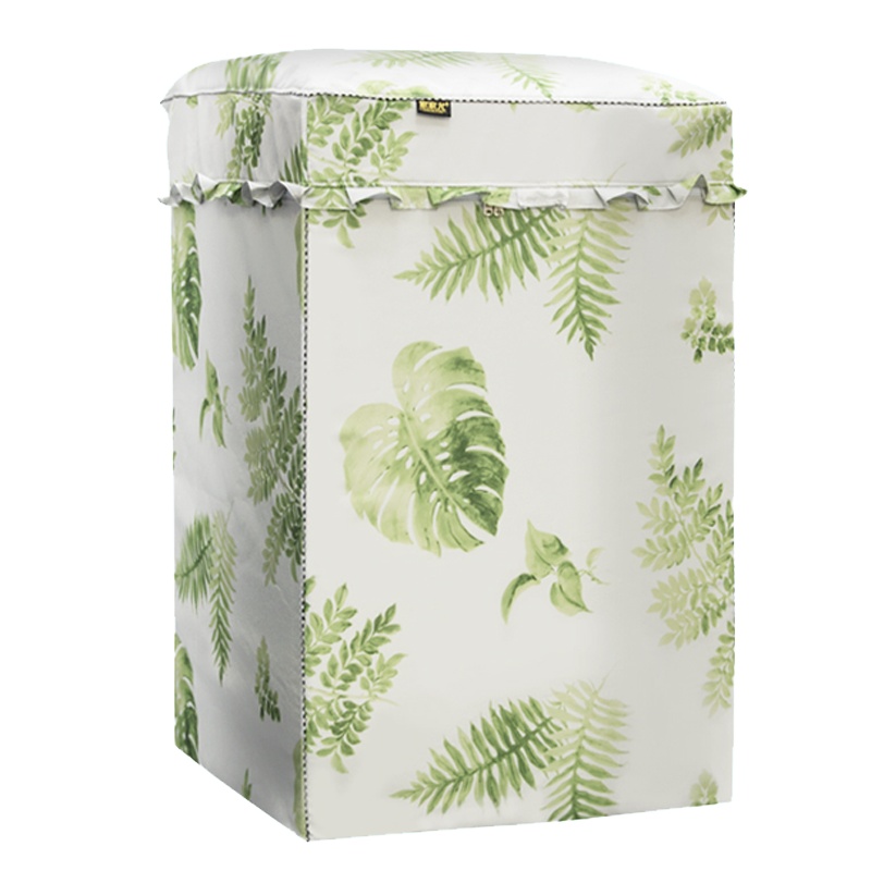 家家尤6/8/10公斤洗衣机罩防水防晒布罩 全自动波轮洗衣机防尘罩双层加厚牛津布材质jjy-bl01洗衣罩简约风格粘扣式