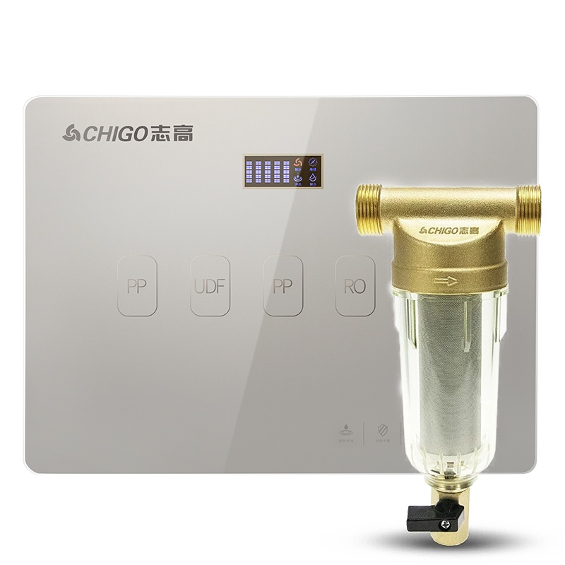 志高(CHIGO)W9-P3家用厨下式厨上式壁挂式直饮机净水器 CG-R4前置过滤器 全屋净水中央前置过滤器接主水管