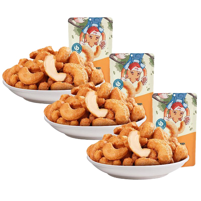 三只松鼠 炭烧腰果 中袋装90g*3袋