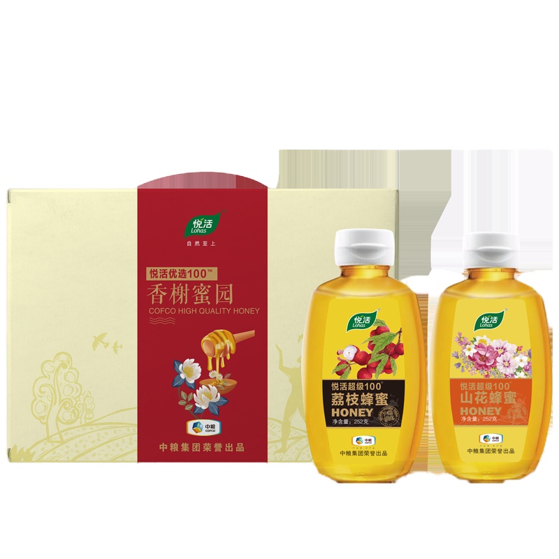 中粮福临门悦活香榭蜜园蜂蜜组合 504g