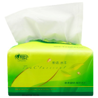 心相印 yjj-DT15130-茶语丝享软抽纸 精美压花3层130抽 6包(两提装)单位:件