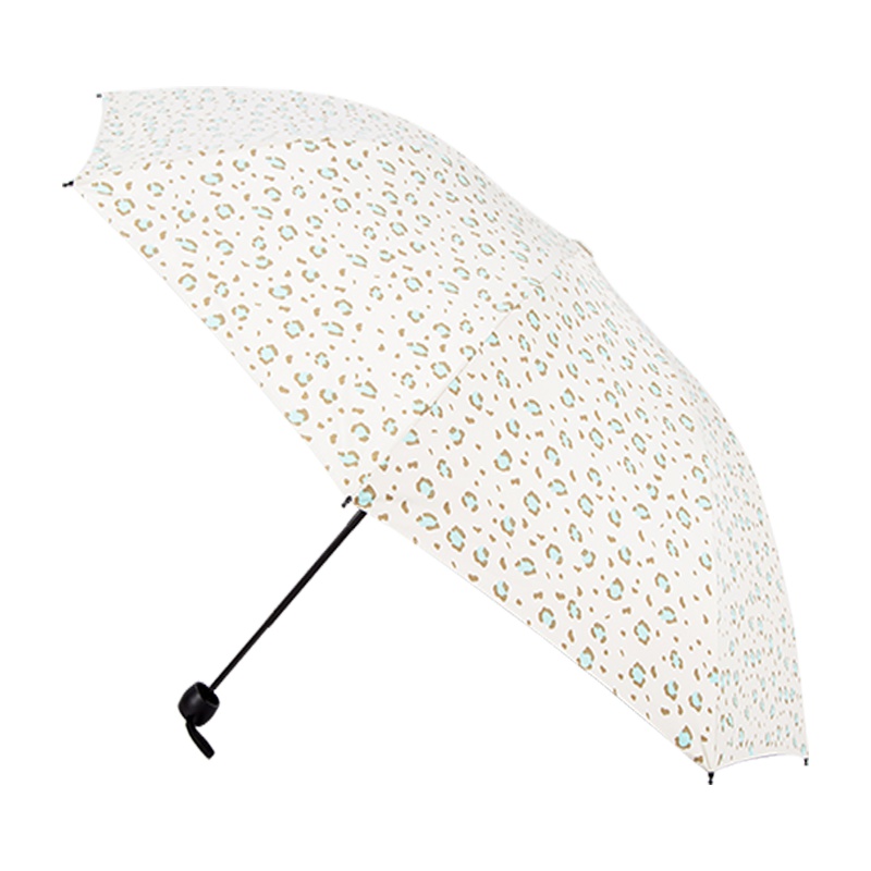 宏达HONDAR 四折豹纹情结防UV晴雨两用折叠遮阳防晒太阳伞女洋伞1539
