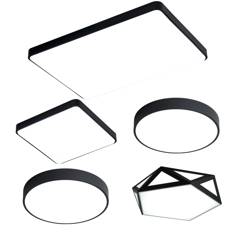 Grevol品拓灯具LED简约现代北欧吸顶灯客厅灯现代长方形温馨卧室灯灯具成套组合灯具套餐