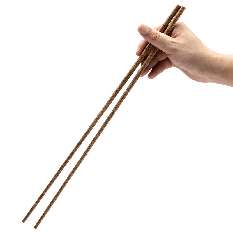 拾画 拾画 筷子 原木鸡翅木加长火锅筷子 家用 酒店 无漆无蜡筷子 2双装 32cmSH-6264