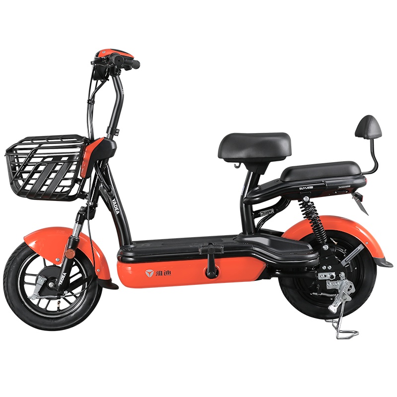 雅迪(yadea) 电动车 小王子尊享版 速跃 48V电瓶车电动自行车 雅迪橙