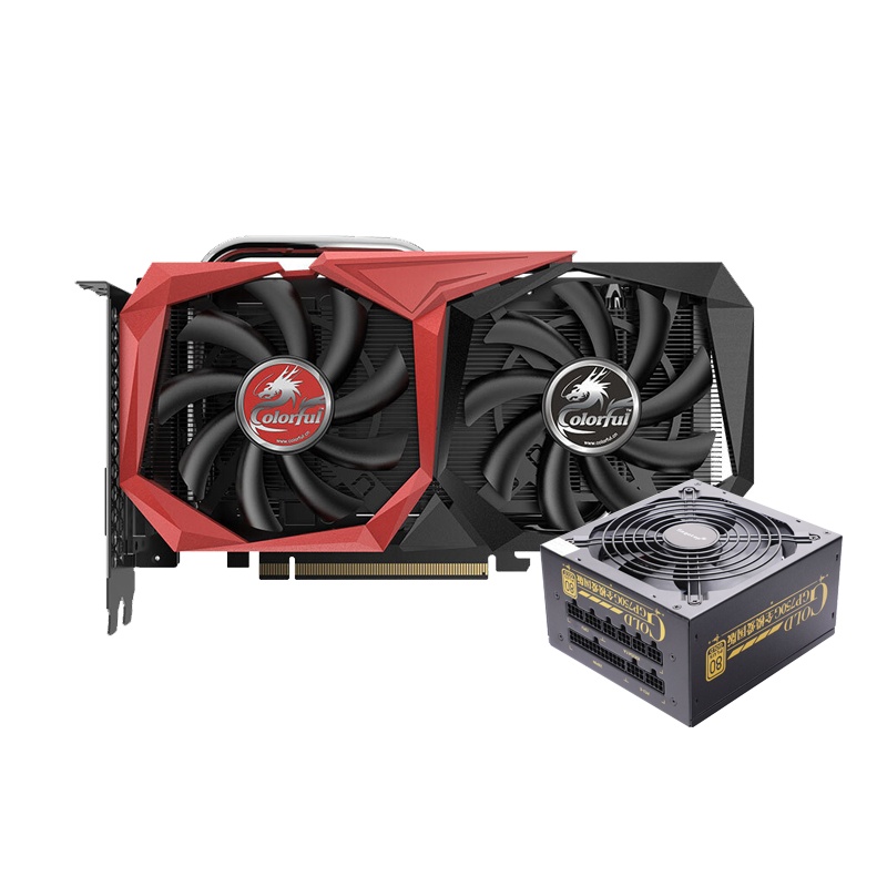 七彩虹战斧 GeForce GTX 1660 Ti 6G 游戏显卡+鑫谷额定650W全模爱国版电源 显卡套装