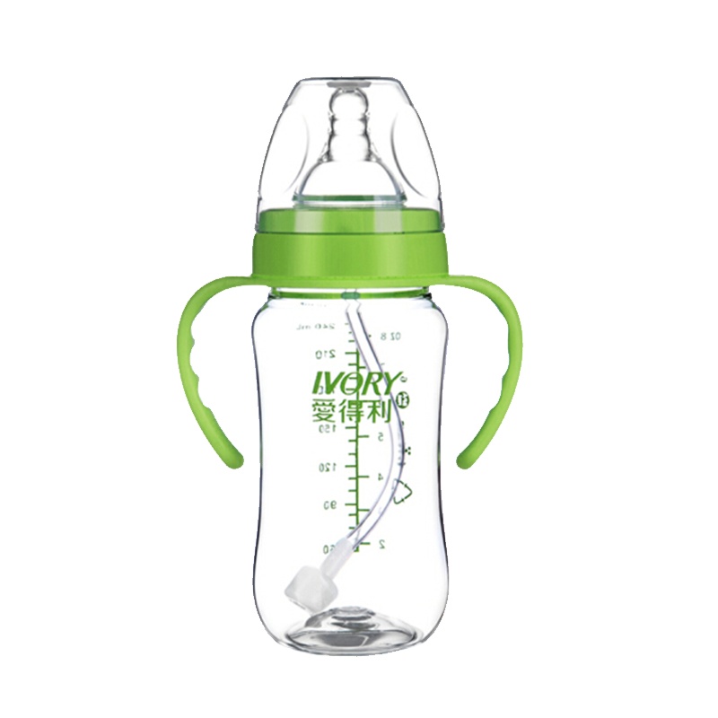 爱得利A117 Tritan带柄自动宽口径奶瓶240ml