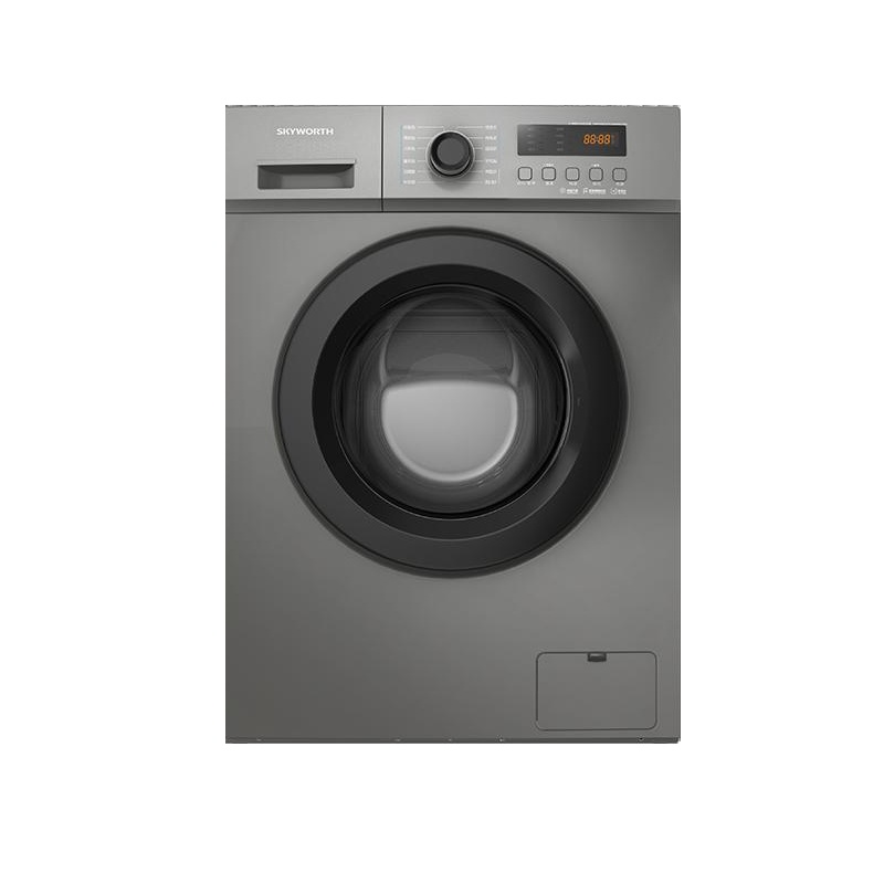 创维(Skyworth)F1009RB 10公斤 钛灰银 变频 除螨杀菌高温 高清大屏智能触控 15分钟超快洗