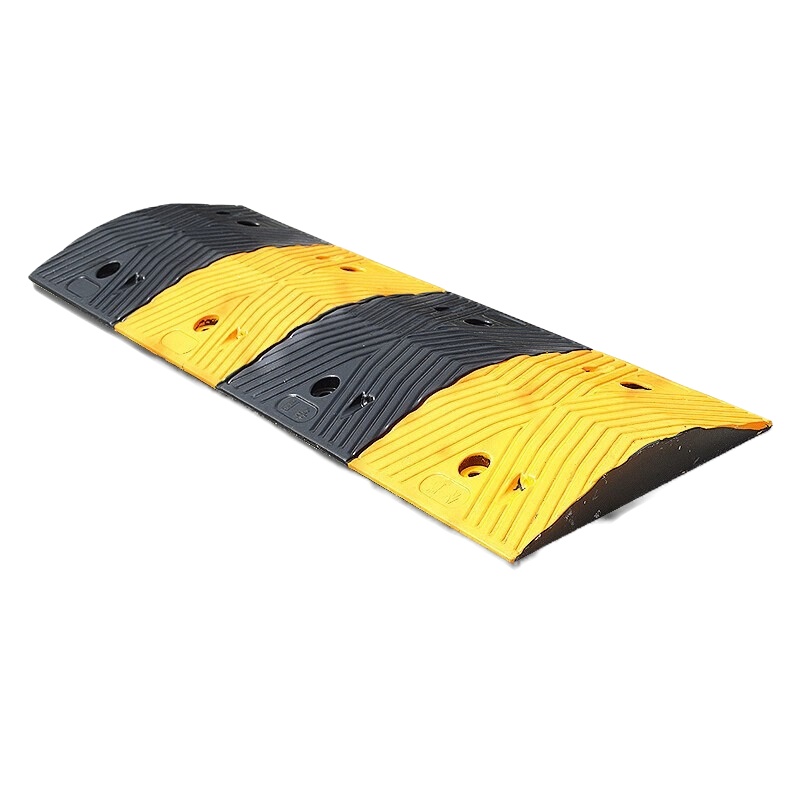 岭上 橡胶减速带 坡道公路道路减速板 汽车停车加高加厚减速带 一米 (30cm宽*3cm高)企业定制