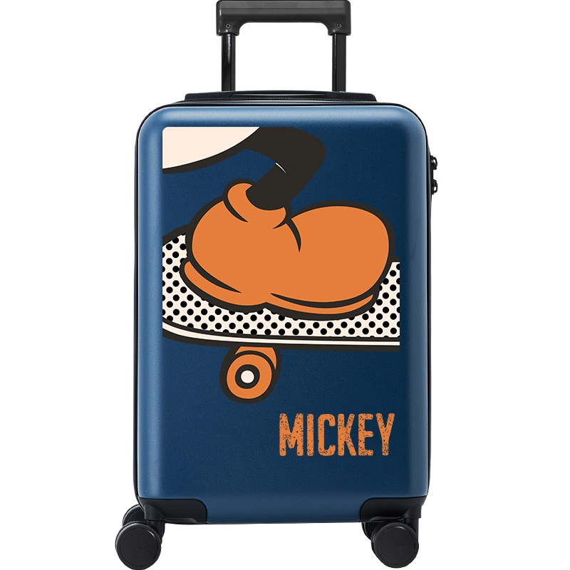 迪士尼唐老鸭箱子登机箱20寸行李箱女可爱拉杆箱插画轻便登机小旅行箱
