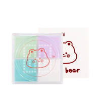 xixi迷你无痕定妆散粉四色定妆粉女持久控油防水防汗四格蜜粉