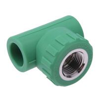 绿色环保ppr水管配件 4分水暖管材接头 内丝三通 20/4分*1/2 (5个装)