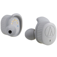 铁三角(audio-technica)ATH-SPORT7TW 入耳式运动真无线蓝牙耳机 灰色