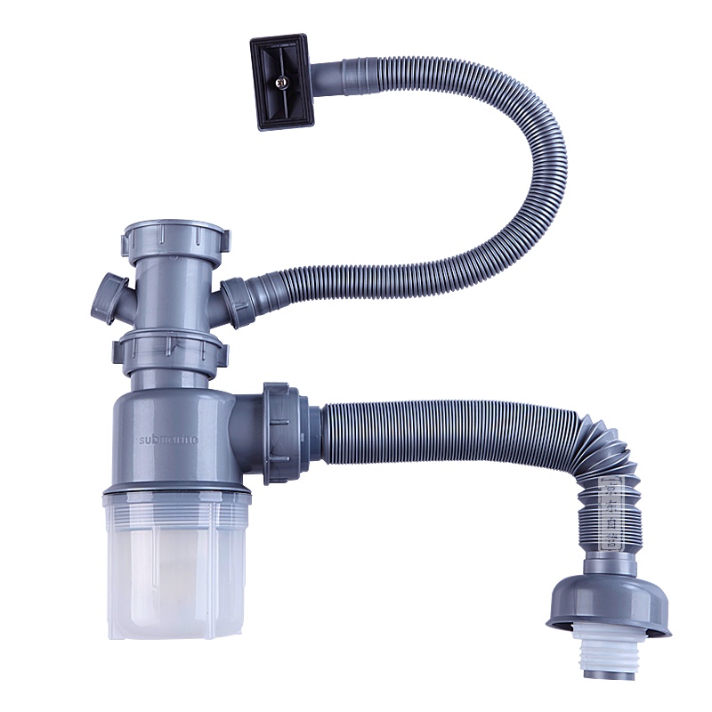 潜水艇（Submarine） CSQ-1 厨房菜盆下水管 单水槽下水管 防臭下水
