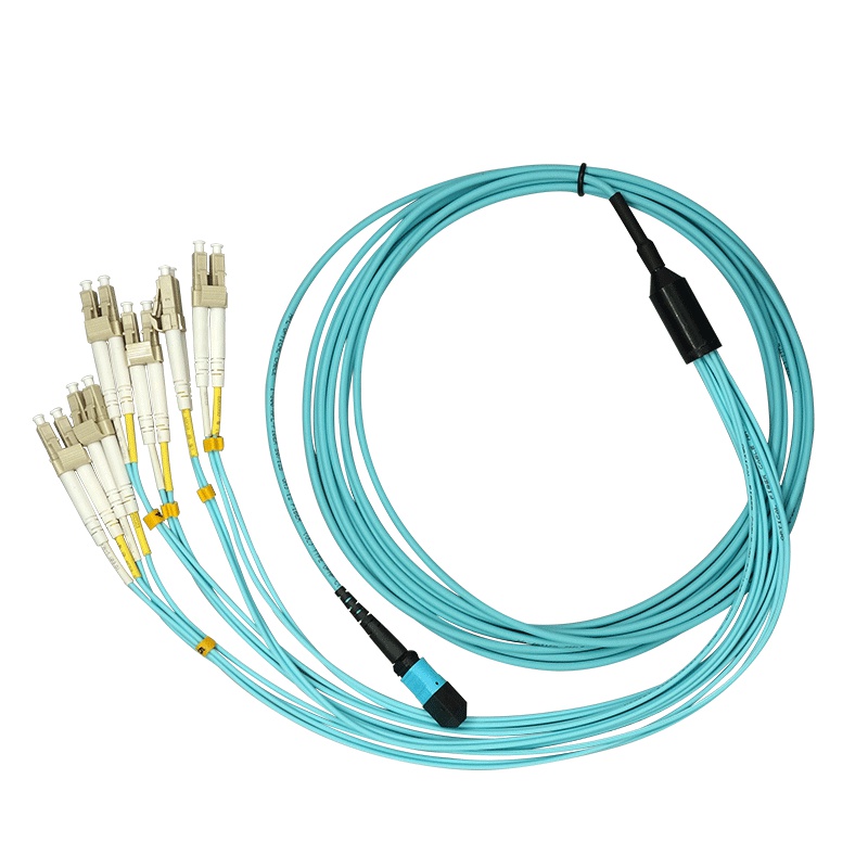 辉宏时代MPO-MPO 8芯多模万兆OM4光纤跳线40G模块光纤连接线1米