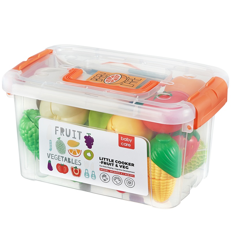 babycare儿童切水果玩具 宝宝过家家厨房蔬菜切切乐生日蛋糕套装