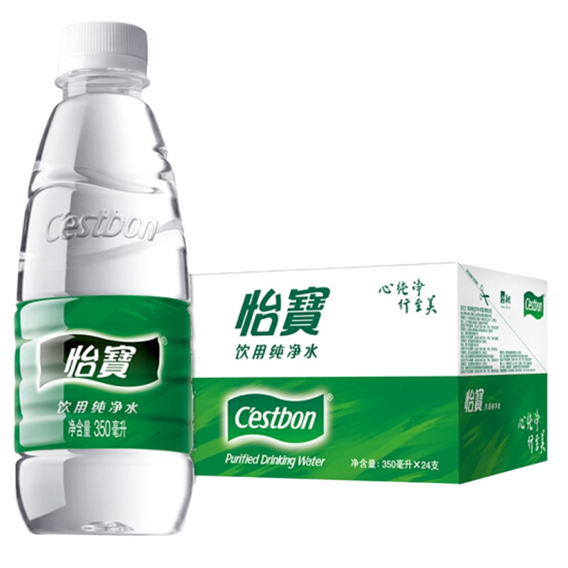 怡宝纯净水 350ML*24 整箱小瓶饮用水