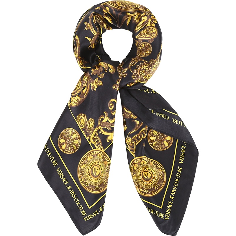 范思哲 VERSACE JEANS COUTURE 女士 桑蚕丝方巾丝巾围巾71HA7H02 ZG005