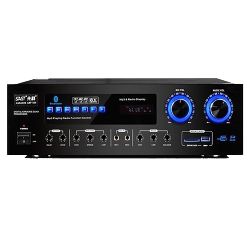 SAST/先科 D20大功率功放机 家用卡拉OK蓝牙专业KTV功放带收音功能